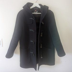 Gloverall, classic slim fit Duffle Coat, made in England, navy, size 6